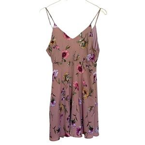 Lilyful Floral Summer Dress Lavender and Purple Floral Size Small.